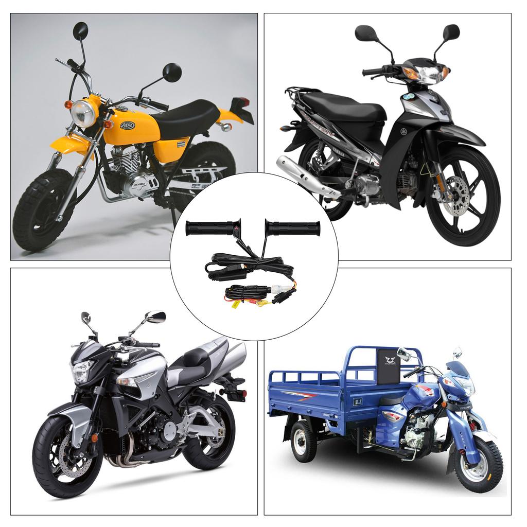 Motorcycle Electric Handlebar, Modified Handlebar Cover, Five Speed Intelligent Temperature Control, Riding Accessories, 12V