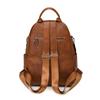 Retro PU Backpack Women's Large Capacity Multi-use Shoulder Bag