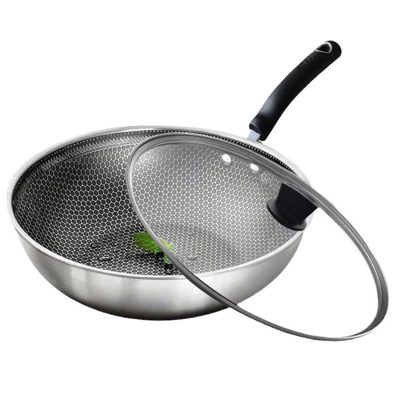 

Supor Honeycomb Composite Steel Wok with Lid