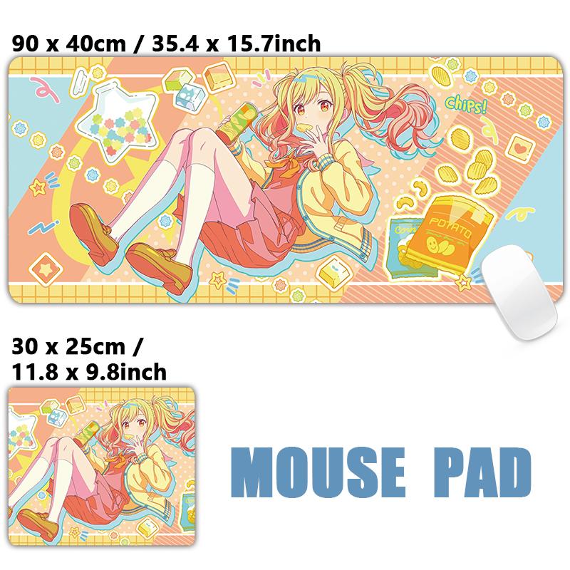 Leo need Ichika Saki Honami Shiho Mouse pad Table Mat Gaming XXL Anime Mousepad Keyboard Carpet Desktop Mat