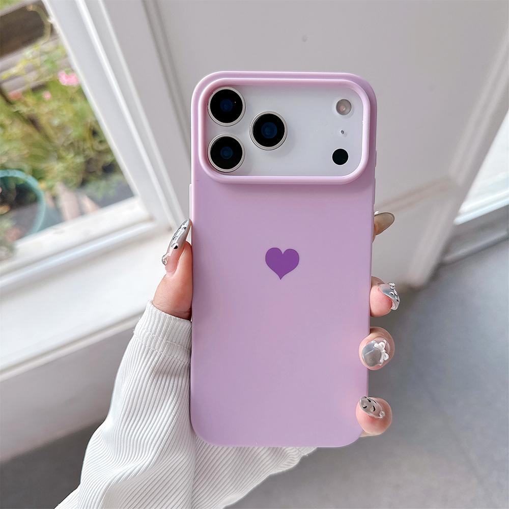 Girl Lovely Love Candy Color Case For iPhone 17 Air 16 15 14 13 Pro Max Plus 16e Matte Silicone Soft Ultra Thin Cover TPU Shell