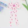 Printed Ribbed Band Long Ribbon Bow Hair Clip - Hot Selling Hair Accessory