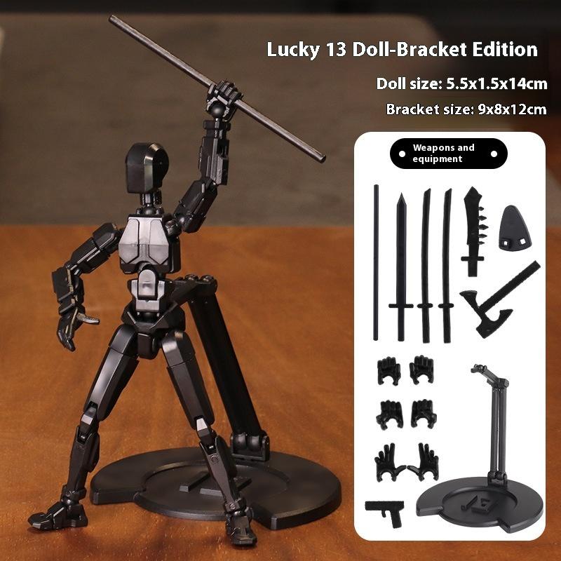 Farbkasten Glückspuppe 13 Mehrgelenk-bewegliches Puppenspielzeug der 3. Generation Schaufensterpuppe DIY Ganzkörper-Dekompressionsartefakt