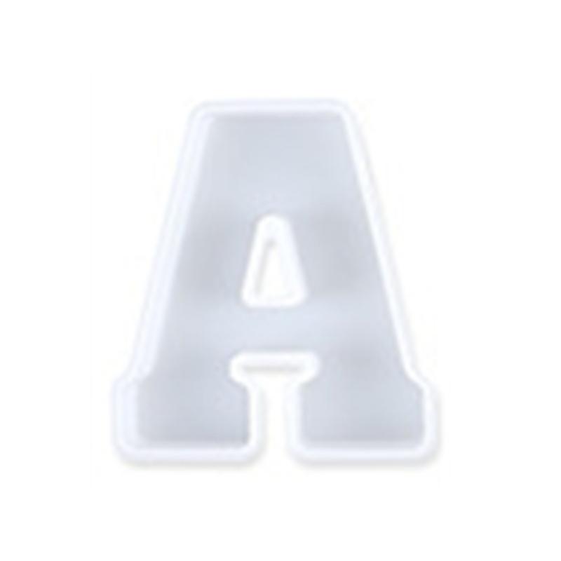 Alphabet Silicone Casting Mould Resin Letter Mold Keychain Pendant Capital Table Ornament Epoxy Mold DIY Jewelry Craft
