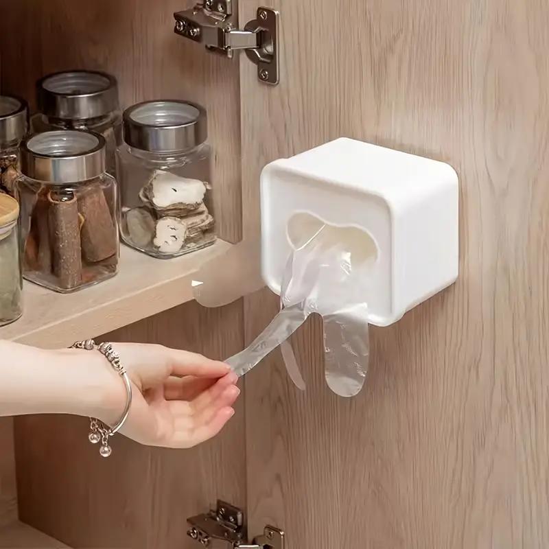 1 STÜCK Küchenwandmontierter Aufbewahrungsorganizer Maskenaufbewahrungsbox Küchenfilteraufbewahrung Küchenfolie Haushalt Wandmontierte Aufbewahrungsbox für kleine Gegenstände