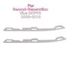 2Pcs Broken Opening Gap Bad Buckle Repairer Metal Bracket For Second-Generation Vios Ncp93 Front Bumper Surrounded Buckle