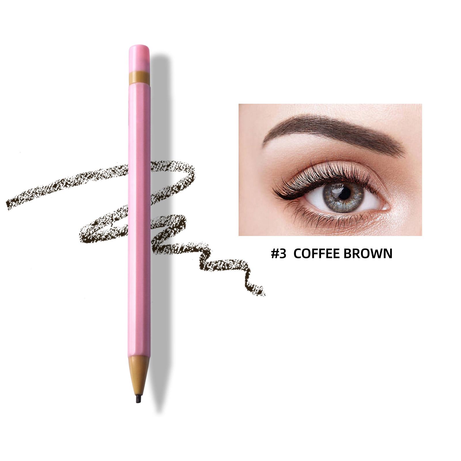 

Ультратонкая ручка для бровей, натуральный гладкий автоматический карандаш для бровей, водостойкий стойкий макияж для глаз, 0,6 г