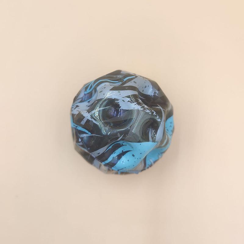 Useful Hole Galaxy Soft Bouncy Ball Anti-Fall Moon Shape Porous Bouncy Ball Popping Sensory Fidget Toy Adult Kids Stress Relief