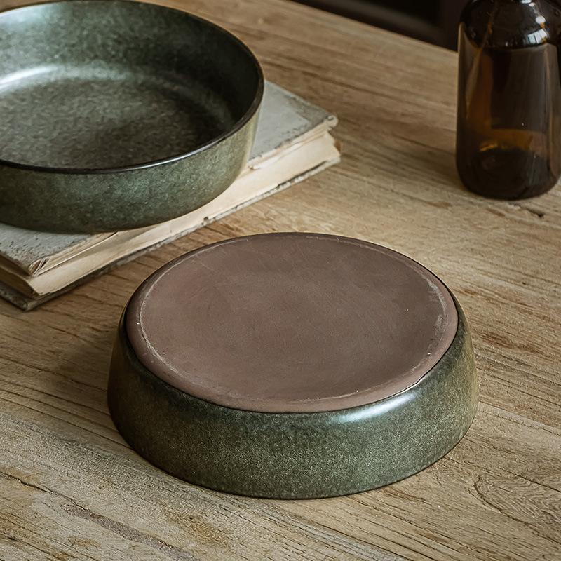 Super Talerz Koncepcyjny Talerz Retro na Sałatkę Talerz do Zupy Miska Ceramiczna Premium Talerz Restauracyjny Komercyjny Zastawa Stołowa Gospodarstwa Domowego