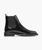 Firenze Atelier [Vibram] Double-Welt Rubber Sole Square Toe Chelsea Boots 8702 [Black Box]