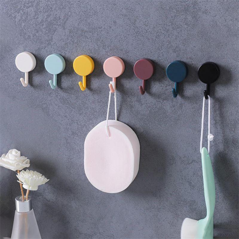 Colorful Adhesive Hooks Cute Utility Hooks Key Hooks For Wall Decorative Hook Wall Mount