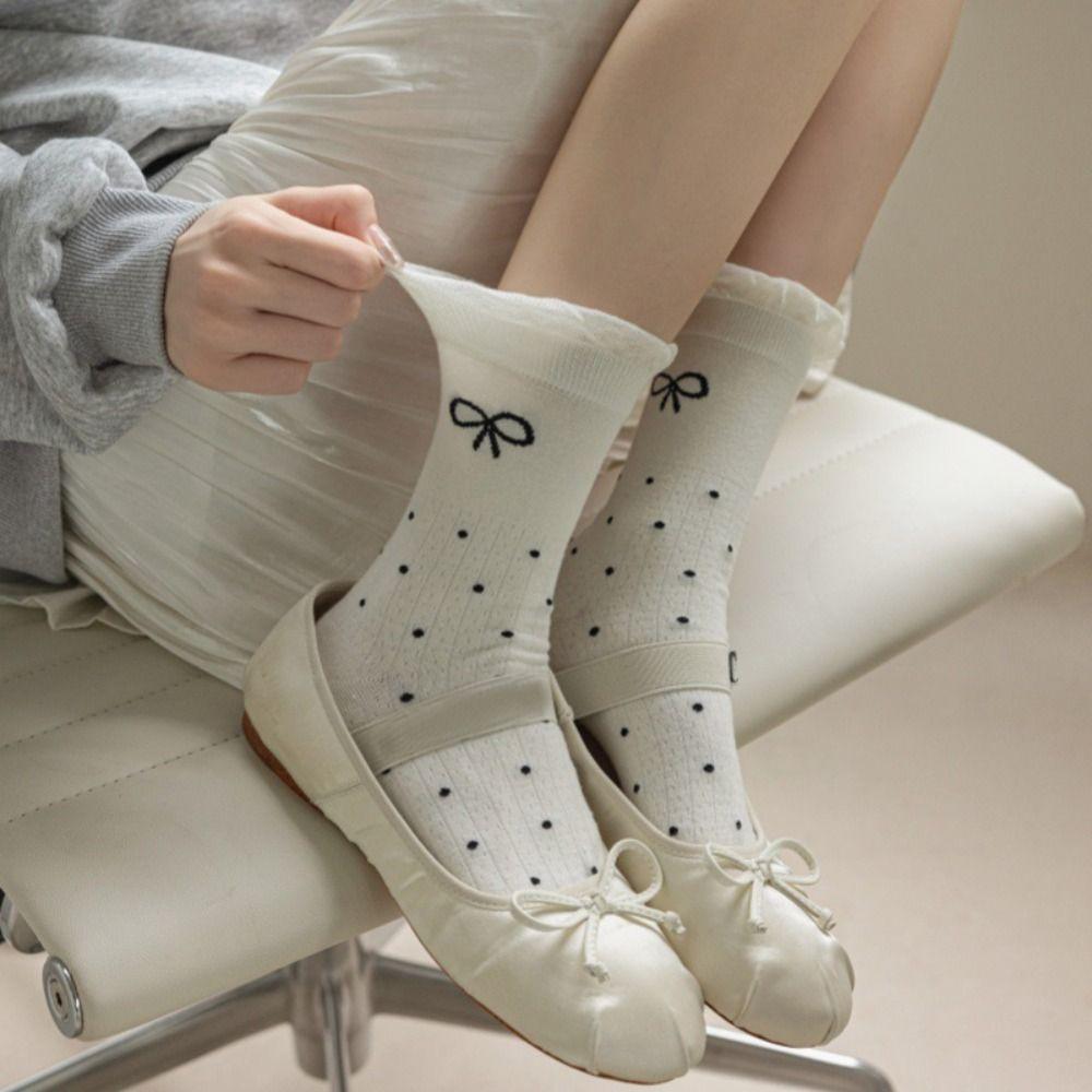 Spring Summer Long Socks Y2K Sweet Stockings New Cotton Socks