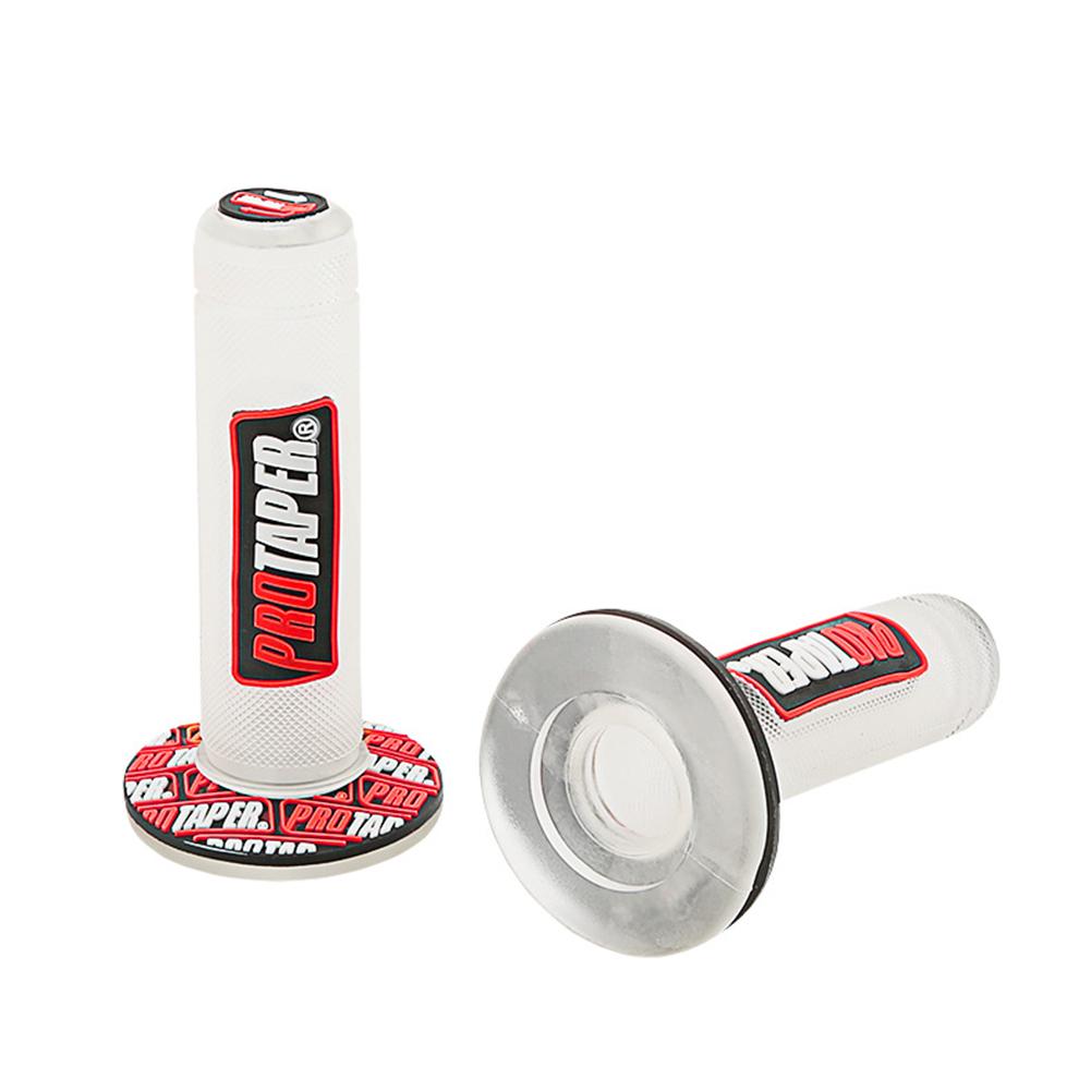 Motorcycle Handlebar Grips Replacement Retro 22mm Handlebar Cover Modified Parts transparent red