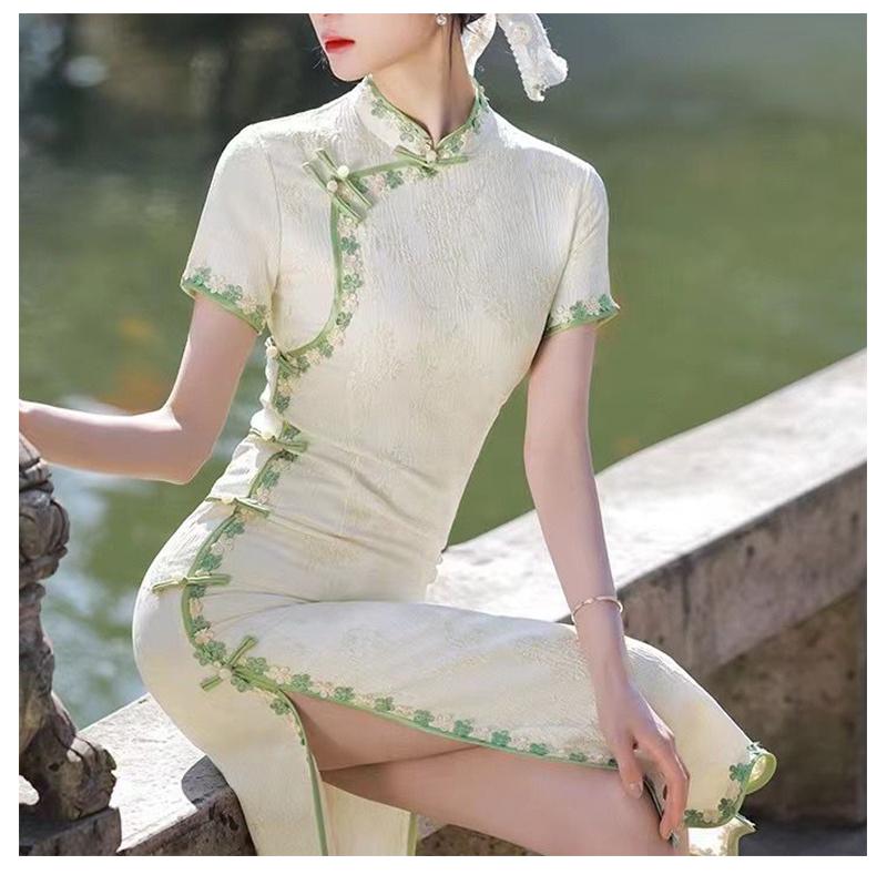 Flower Embroidered Lace Trim Ribbon For Crafts Dress Cheongsam Decoration Scrapbook DIY Materials Needlework Sewing Accessories