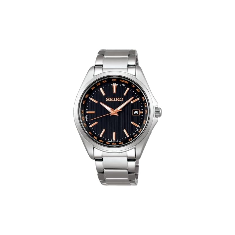 [Seiko Watch] Seiko Selection Titanium Solar Radio-Controlled Watch with World Time Function SBTM293