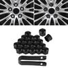 20pcs 19mm Car Wheel Nut,Nylon PA66 Car Wheel Nut Auto Hub Screw Cover Bolt Rims Exterior (Black)