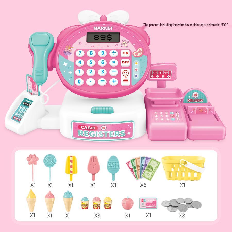 Children's Role-Play Toy: Cartoon Rabbit Supermarket Cash Register