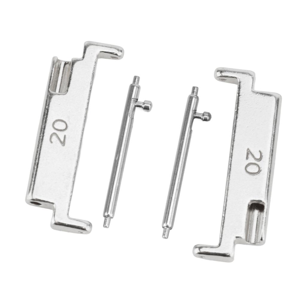 1 Pair Metal Watch Band Adapter 20 To 22mm Watch Strap Connection Adapter with Spring