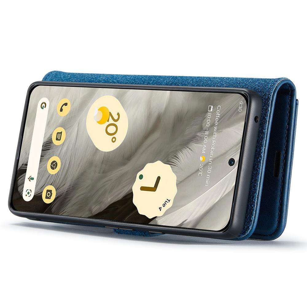 DG.MING Pre Google Pixel 8 Odnímateľné Magnetické Puzdro na Telefón Odolné voči Pádom Rozdelená Koža Peňaženka Kryt so Stojanom