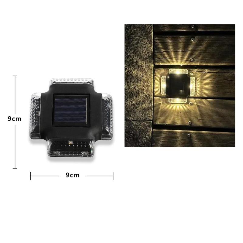 Solar Wall Lamp with Smart Light Control, LED Landscape Lighting for Garden, European Courtyard, Fence  Waterproof Wall Washing Lamp Night Light