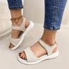 Fashion New Women Summer Fashion Sandals Mesh Casual Fish Mouth Sports Sandals Plus Size 43 Flying Woven Flat Shoes Sandalias Mujer
