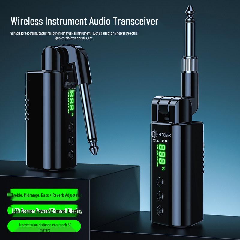 

Xianke Wireless Audio Transceiver for Musical Instruments (Guitar, Wind, Drum)