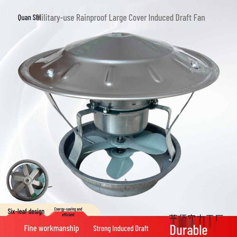 High-Power Anti-Backdraft Chimney Draft Fan & Smoke Extractor for Ventilation