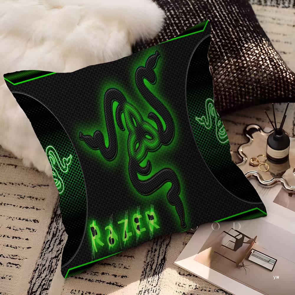 Game razer logo printed Maple Design Cushion Cover Happy Autumn Harvest decor Holiday Decorati Pillow Cover