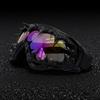 Lunettes de soleil avant-gardistes style punk faites à la main avec pointes et colle dégoulinante, lunettes cool pour fête, hommes, femmes, coupe-vent, équitation, lunettes de soleil techwear