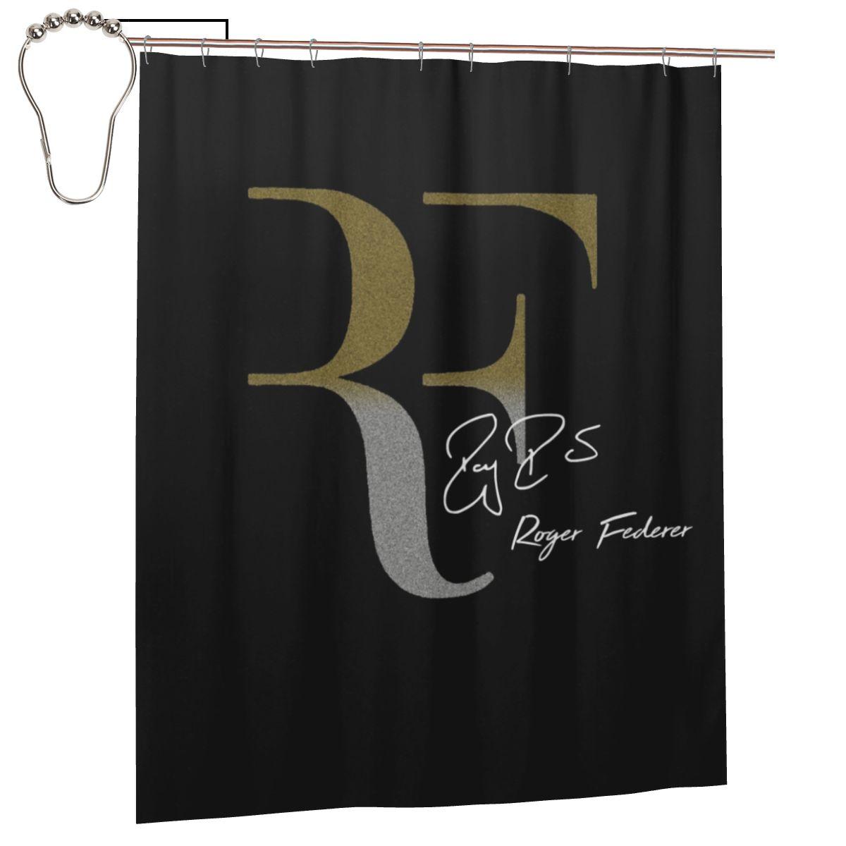 

Roger Federer Shower Curtain Bathroom Polyester Waterproof Bath Curtains With Hooks W60H190(CM)-1 Pcs