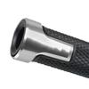 Motorcycle Handle Grip: Yamaha XJR1200 XJR1300 XJR 1200 1300 Motorcycle CNC Handle Grip End Handlebar Grip (Color: Silver)