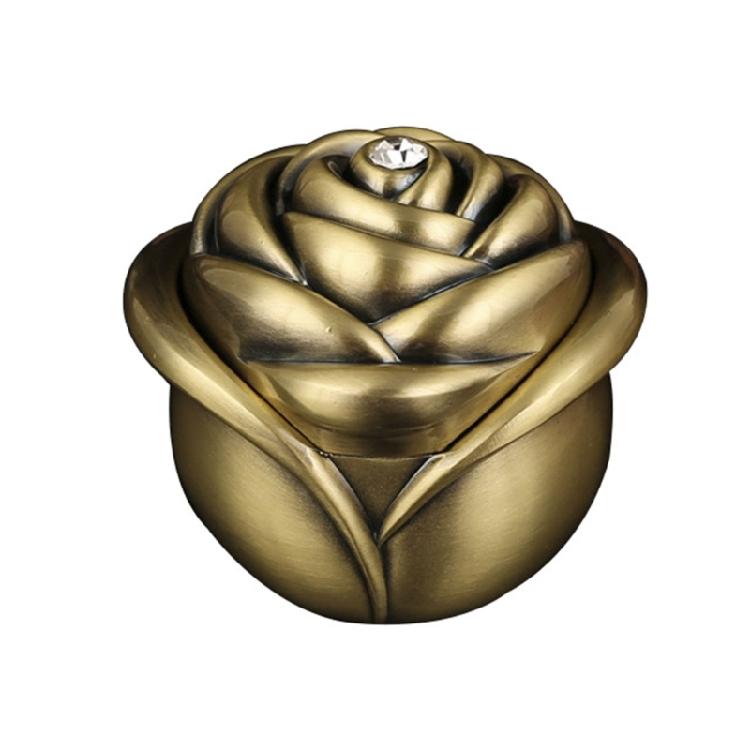 Travel Rose Flower Jewelry Box Suitable for Earrings Bracelets Necklaces Rings L