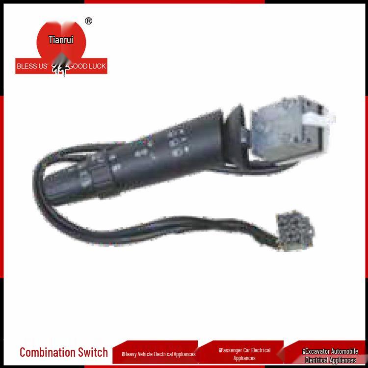 Compatible with JK359 Left Combination Switch for Foton Auman GTL - H437301000 2A0A737A Tianruixiang