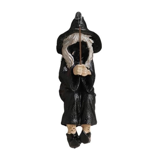 Witch Statue Incense Burner Resin Witch Figurine Incense Stick Holder for Home Kitchen Shelf Decoration