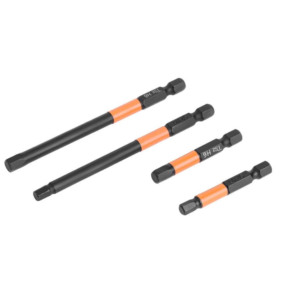 1pc 50/100mm Hex Head Wrench Drill Bit 1/4" Shank Quick Release Magnetic Screwdriver Bit H1.5 H2.5 H3.0 H4.0 H5.0 H6.0