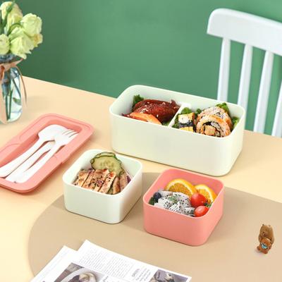 Yousheng Bento Box 1450ml Leak-Proof Lunchbox Stackable Snack Boxes with Compartments Meal Prep Container for for School Office Camping