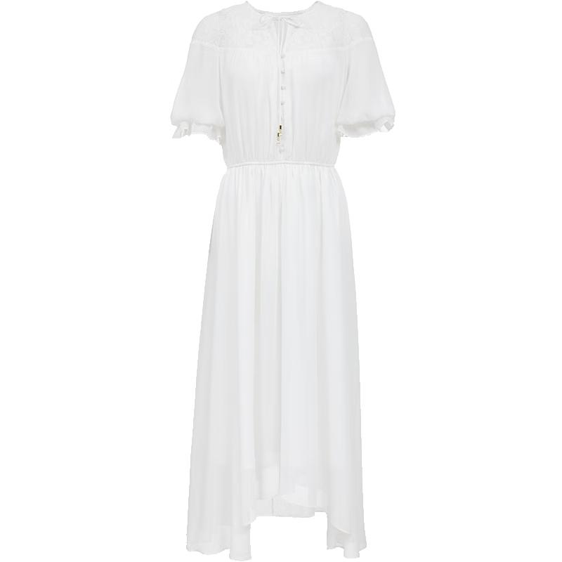 VEROMODA 2026 Summer Lace Patchwork A-Line Dress M
