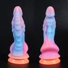 Neue Leuchtende Dildo Anal Sex Spielzeug für Frauen Männer Bunte Leuchtende Dildo Penis Riesige Drachen Monster Dildo Butt Plug Spielzeug für Erwachsene