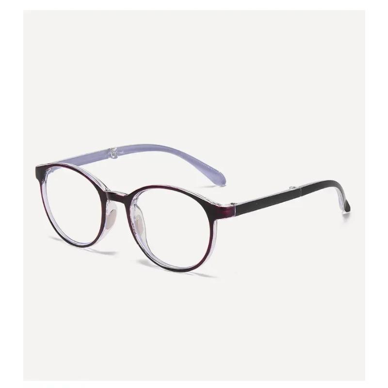 Outdoor Portable Folding Reading Glasses for Men Women Ultralight Round Frame Far Sight Eyewear Ladies Retro Presbyopic Glasses