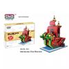 ZMS Zhi Meng Shu 3446 Pirate Ship Building Set: Thousand Sunny, Going Merry, Nine Snake Ship, Law Submarine Ornaments, Educational Blocks.