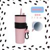 Portable Thermos Cup Portable Ceramic Ice Cup High-value Car Straw Cup