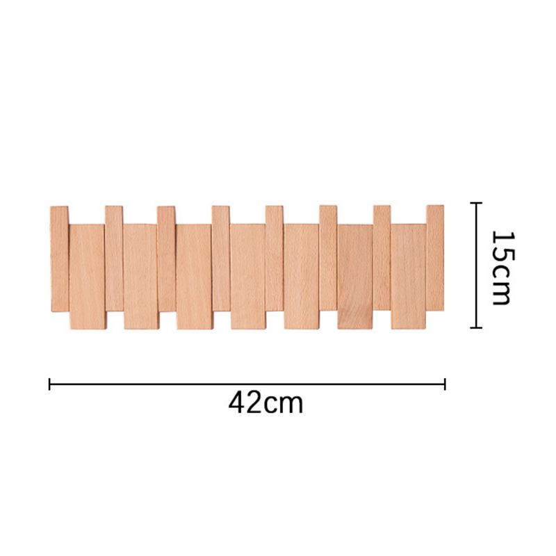 

Creative Piano Keys Solid Wood Coat Racks Wall Mounted Clothes Storage Hangers Entrance Hall Clothing Organizer Hanging Hooks