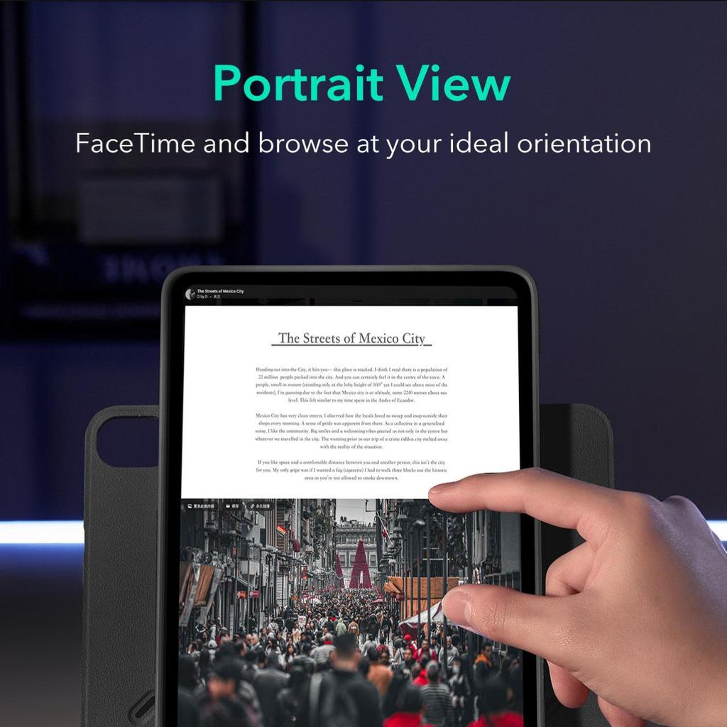 Ochranné pouzdro ESR Yise Cross-border iPad Pro 2024 pro modely Air 6, Air 13 a nové M4