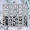 European and American Coffee Color Metal Bobby Pins Hair Clips Set