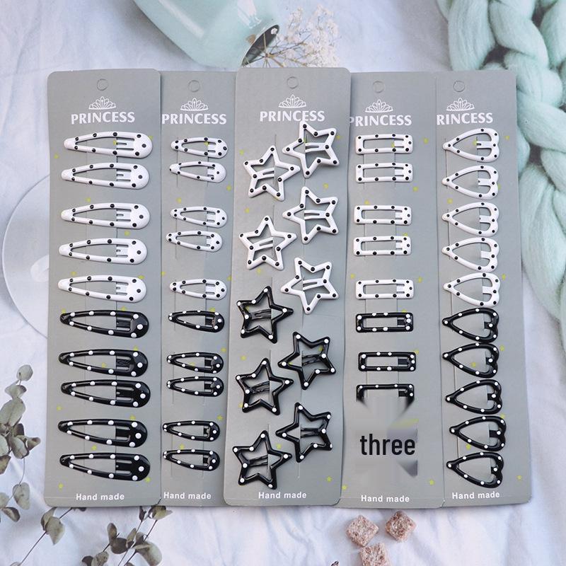 European and American Coffee Color Metal Bobby Pins Hair Clips Set