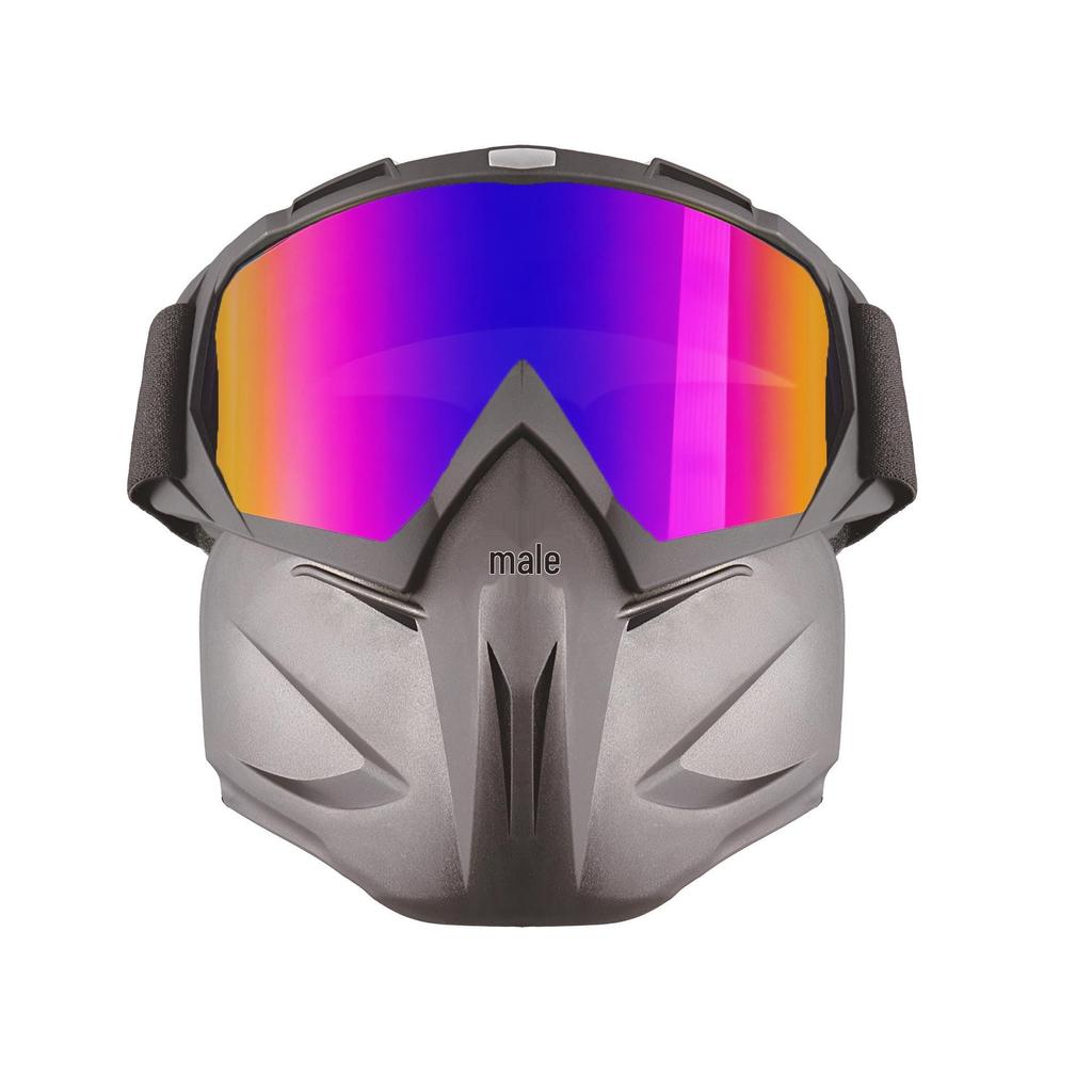 Retro Harley Windproof Motorcycle Goggles: Off-Road Riding One-Piece Mask Glasses