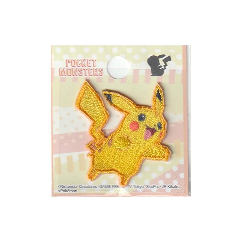 Inagaki Apparel - Pokémon Pokémon Patch/Sticker - Iron-on/Adhesive - Pikachu POS001