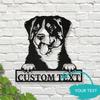 Individuelle Appenzeller Sennenhund Hund Metall Wandkunst, Personalisierte Hausdeko Schild, Vielseitiges Metallschild ohne Strom