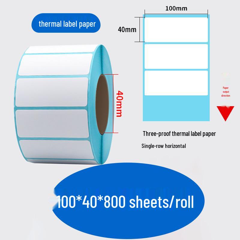Durable Self-Adhesive Thermal Label Paper for Electronic Scales - Barcode Stickers (Sizes: 80x60, 50x40, 30)