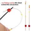 5PCS 7/10/13CM White Ice Fishing Rod Tip Extenders Rod Section Extension Fishing Gear Accessories